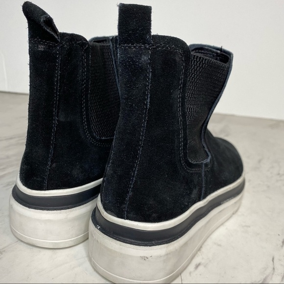 Steven by Steve Madden Avery Black Suede Platform Chelsea Boot 6M - Picture 10 of 13